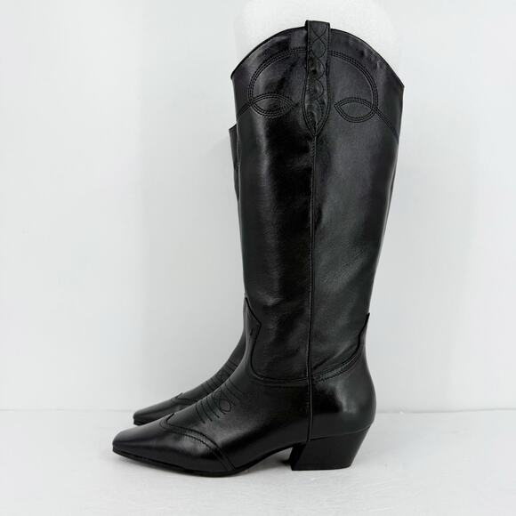 Steve Madden Womens Dollie Knee High Boots US 9 M Black Leather NWOB - Picture 9 of 12